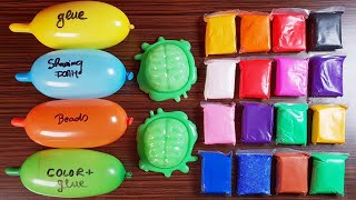 Making Slime with funny Balloons and Clay  Satisfying Slime video [upl. by Anrak]