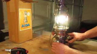 Aida 1500 Express Record Kerosene Pressure Lantern 500CP [upl. by Conias]