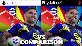 eFootball 2025 PS5 Vs PS2 [upl. by Julee726]