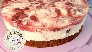 schnelle RotegrützeTorte mit Schokoboden🥰 [upl. by Kreda]