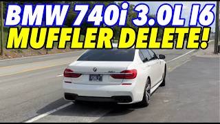 2017 BMW 740i 30L Turbo I6 w MUFFLER DELETE [upl. by Swope]