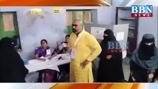 Dharmapuri Arvind Objects to Women Wearing Burqa While Casting Votes [upl. by Kellen60]