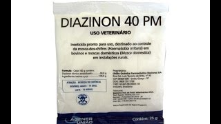 COMO UTILIZAR O DIAZINON NAS PLANTAS [upl. by Edrei]