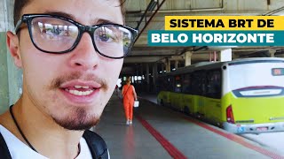 COMO FUNCIONA o SISTEMA de ÔNIBUS BRT de BELO HORIZONTE UMA VOLTA PELOS CORREDORES  Vlog 31 [upl. by Denni]