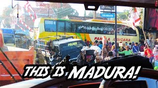 THIS IS MADURA Bus masuk pasar Trip dadakan ke pulau Madura mengobati penasaran [upl. by Pascha43]