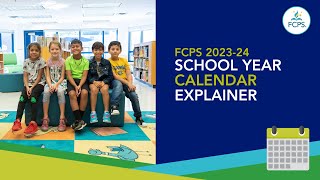 FCPS Calendar Explainer School Year 202324 [upl. by Akinajnat]