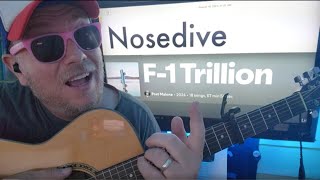 Nosedive feat Lainey Wilson Post Malone Guitar Tutorial F1 Trillion Lesson [upl. by Arrakat]