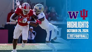 Washington at Indiana  Highlights  Big Ten Football  10262024 [upl. by Dadinirt]