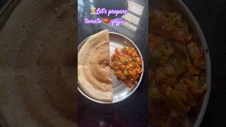 Capsicums 🫑tomato 🍅gojju nice combination for dosa cooking howtomaketomatogojjudosasidedish [upl. by Yssirc89]