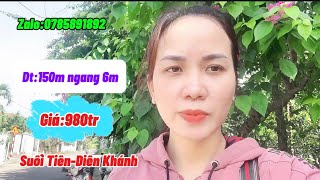 ☘️☘️☘️Lô đất 150m ngang 6m tại Suối TiênDiên Khánh đường 7m qh mở rộng 20m [upl. by Attenod489]