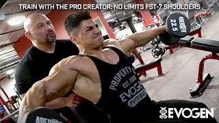 Train with The Pro Creator No Limits FST7 Shoulders with Andrei Deiu [upl. by Cann]