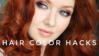 Hair Color Hacks   My New RED Hair Color [upl. by Mera]