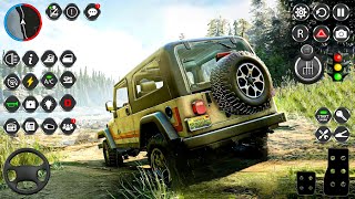 A Military Modified Truck Driving Down A Dirt RoadOffroad Jeep Driver Simulator  Android Gameplay [upl. by Liatris172]