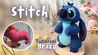 Tutorial Amigurumi  Brazo de Stitch video complementario [upl. by Itaws]