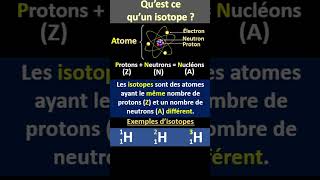 Quest ce quun isotope en chimie [upl. by Sedlik]