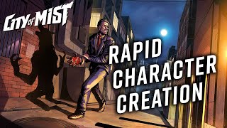 Rapid Character Creation in City of Mist TTRPG [upl. by Anitsrhc]