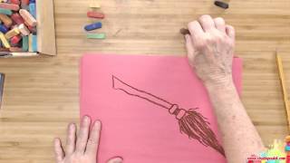 How to Draw Harry Potter Firebolt Broom [upl. by Yltsew744]