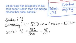 Beräkna andelen vid förändring [upl. by Frye]