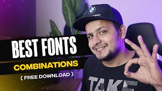 BEST FONT COMBINATIONS for Graphic Designer Free Download [upl. by Ttehr]