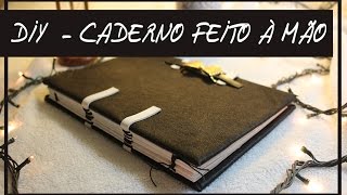 Faça você mesmo  Caderno feito à mão  DIY TUTORIAL  Marina Araújo [upl. by Brottman993]