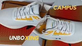 Campus Shoes Unboxing  CAMP KRIPTO Running Shoes For Men [upl. by Aedrahs996]