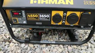 Firman 4550 3650 generator specs [upl. by Karla]