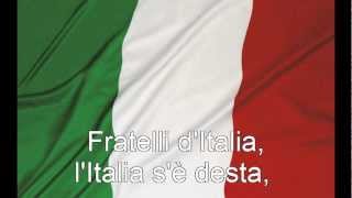 Inno nazionale  Inno di Mameli  Fratelli dItalia con testo with lyrics [upl. by Ayahc46]