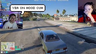 Fan Dies Laughing at X Using Hood Slang  NoPixel 40 GTA RP [upl. by Henarat]