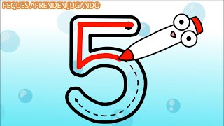 Aprender a escribir los números Video para niños Números hasta el 10 de Peques Aprenden Jugando [upl. by Ramon728]