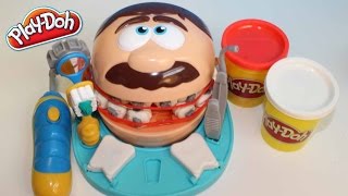 Play Doh Doctor Drill N Fill Playset Dentist Hasbro Toys Playset Juego de Dentista by Kidstvsongs [upl. by Cheng]