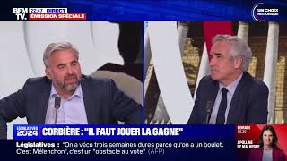 quotL’extrême droite vise à fracturer le pays autour de différents clivagesquot  Alexis Corbière sur BFM [upl. by Ecnarrat329]