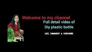 detail video of diy waste bottle art hobby youtube newyoutuber trending newcreator [upl. by Nosneb]