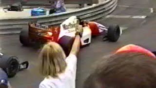 1992年F1 Monaco GP 退屈なレースが終盤一変 セナとマンセルのバトル [upl. by Matazzoni]