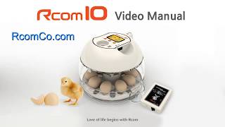 egg incubator hatcher rcom Px10 plus manual video1 [upl. by Aniretac]