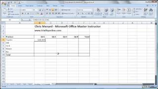 Excel how to use a 3D reference to add worksheets by Chris Menard [upl. by Anem]