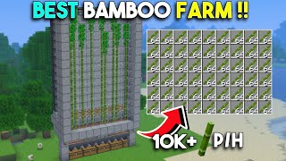 BAMBOO FARM IN MINECRAFT BEDROCK 119120MCPEX BOXNINTENDO SWITCHPS4WINDOWS 10 [upl. by Mcdougall778]