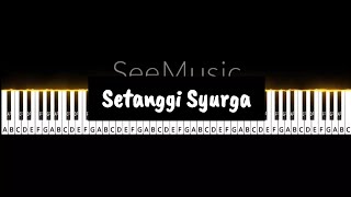 Setanggi Syurga  Easy Piano Tutorial [upl. by Hearn617]