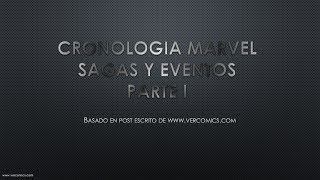 Cronologia MARVEL Sagas y Eventos Parte 1 [upl. by Tupler380]