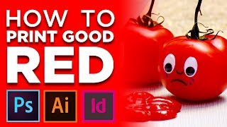 How to Print Good Red Color in CMYK Tutorial  Adobe Illustrator Photoshop or InDesign [upl. by Lymn]