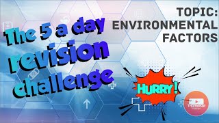 BTEC Health amp Social Care 5 minutes a day revision challenge  Environmental amp Social factors [upl. by Esteban981]