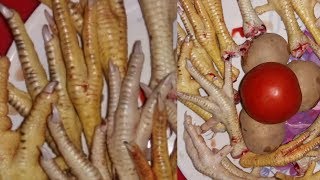 Crispy Chicken Feet Recipe  Yummy Crispy Chicken Feet CookingMurgi Ke Panje Recipe  Chicken [upl. by Annaear171]