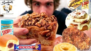 DONUT amp CINNAMON ROLL MUKBANG [upl. by Merwin]