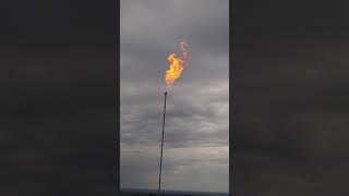 Lighting a flare stack with flare [upl. by Cassell]