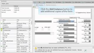 How to Add and Remove Forms on Canadian Tax Software TaxTron [upl. by Emelina]