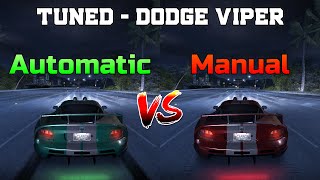 Tuned Dodge Viper SRT10  Automatic vs Manual  Need for Speed Carbon [upl. by Areek]