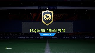 FIFA 22 LEAGUE AND NATION HYBRID SBC CHEAP AND EASY SOLUTIONS [upl. by Thordia]