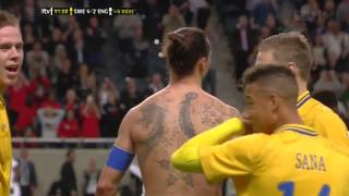 HD Ibrahimovic amazing goal vs England English commentary [upl. by Rupert]