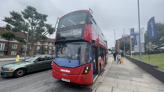 London UK Colindeep Lane to Burnt Oak Station via Edgware 204 Bus Route Transport for London [upl. by Mark]