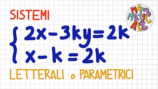 SISTEMI letterali o parametrici  SL80 [upl. by Scheider]