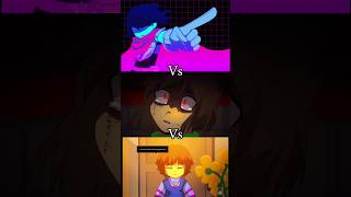 Frisk vs Chara Vs Kris canon version short [upl. by Hartzell348]